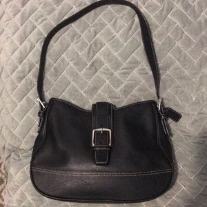 Black leather Coach Shoulder Bag, like new